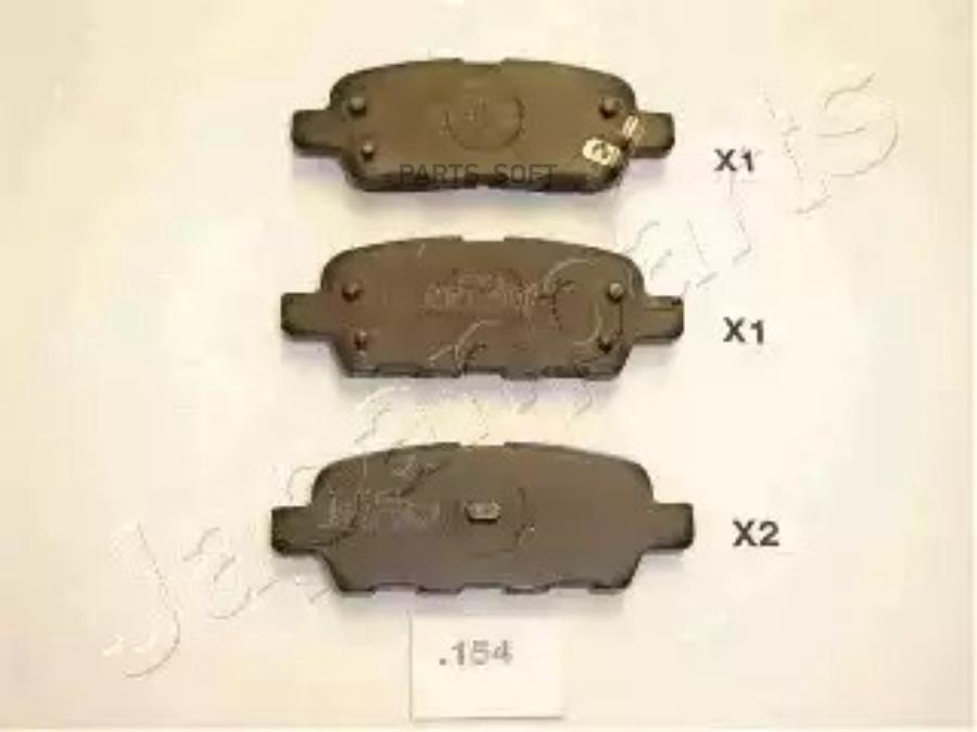

Тормозные колодки Japanparts дисковые PP-154AF