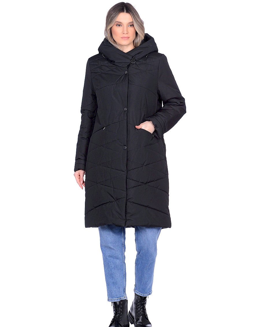 Пальто женское Maritta 24-3024-10 черное 40 EU