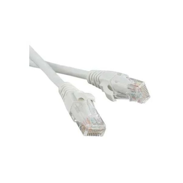 фото Патч-корд rj45 - rj45, 4 пары, utp, категория 5е, 0.5 м, белый, twt twt-45-45-0.5-wh nobrand