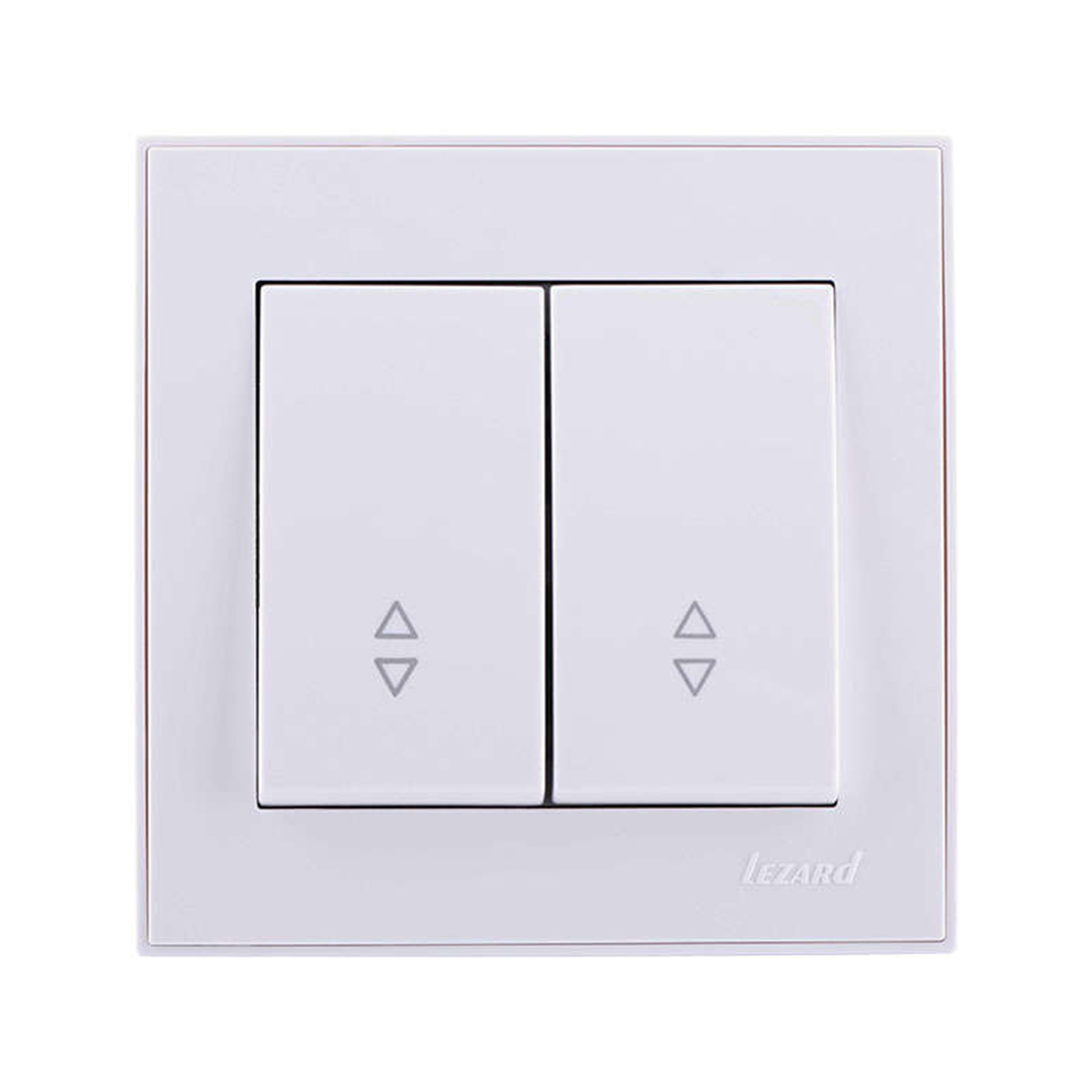 

Выключатель Lezard Rain 703-0202-106 2-клавишный в сборе, белый