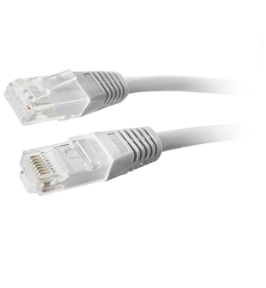 

Патч-корд RJ45 - RJ45, 4 пары, UTP, категория 5е, 3 м, серый, TWT TWT-45-45-3.0-GY