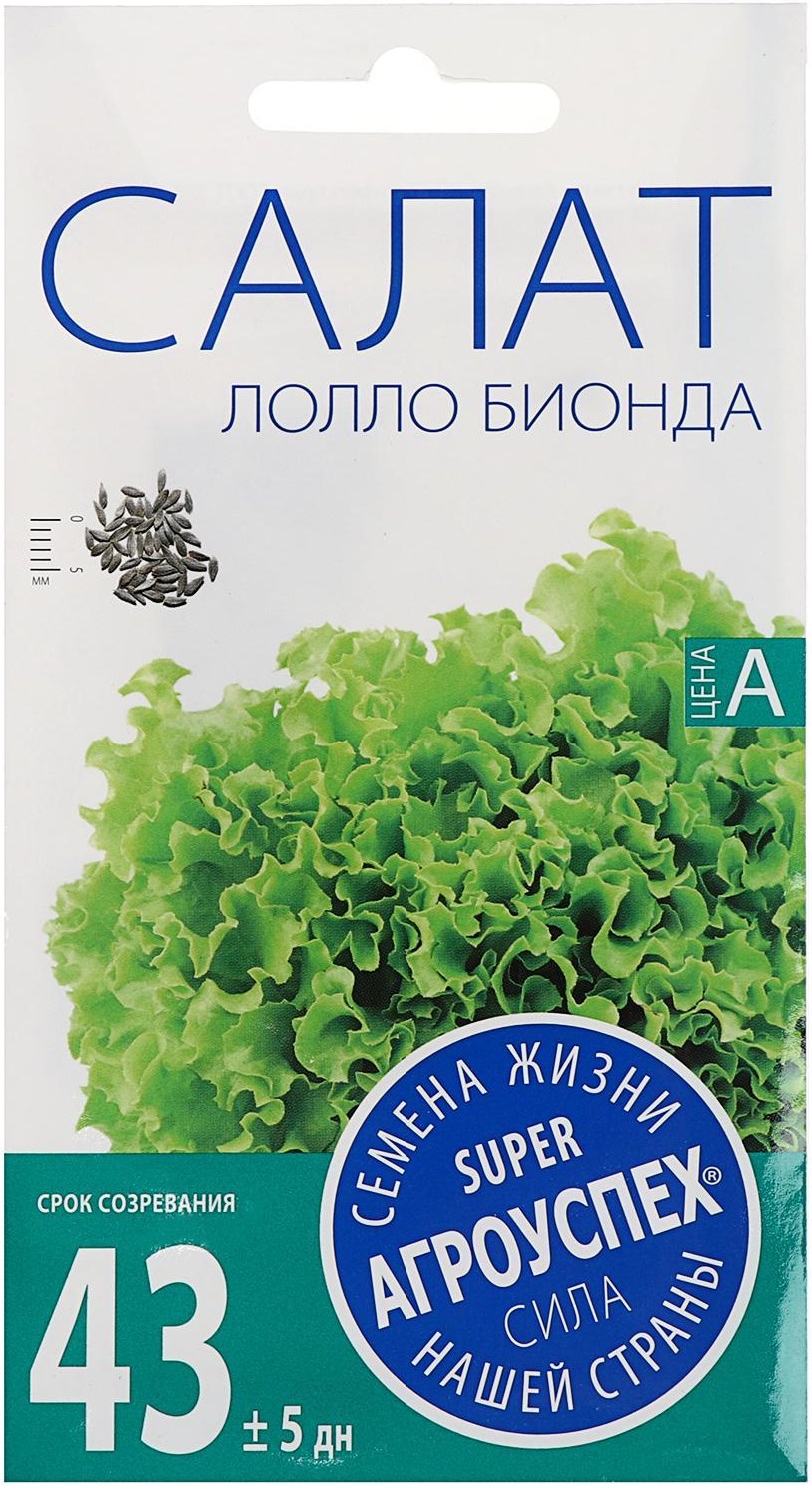 

Семена салат Lollo Bionda Агроуспех 0,5 г