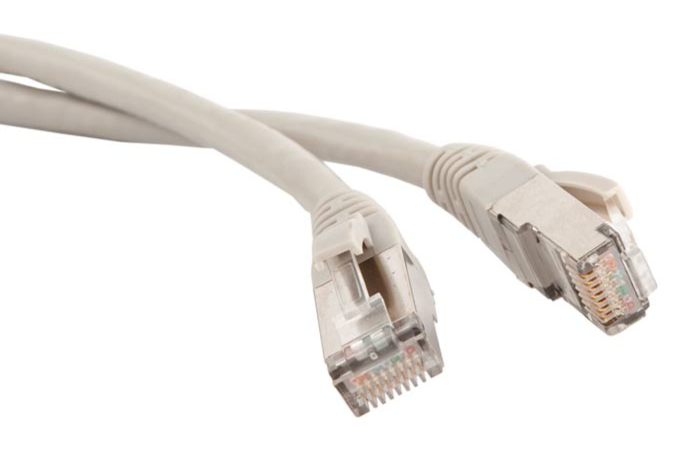 

Патч-корд RJ45 - RJ45, 4 пары, FTP, категория 5е, 1 м, серый, TWT TWT-45-45-1.0/S-GY
