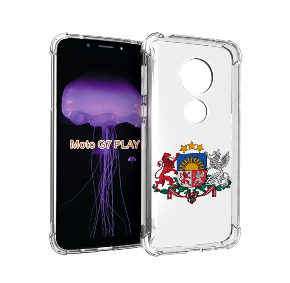 

Чехол MyPads герб-латвии для Motorola Moto G7 Play, Прозрачный, Tocco