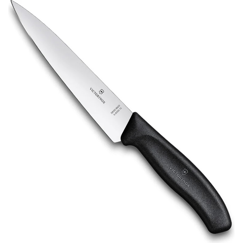 

Нож кухонный Victorinox Swiss Classic, разделочный, 150мм, заточка прямая, стальной, черны, Нож кухонный Victorinox Swiss Classic, разделочный, 150мм, заточка прямая, стальной, черный [6.8003.15b]