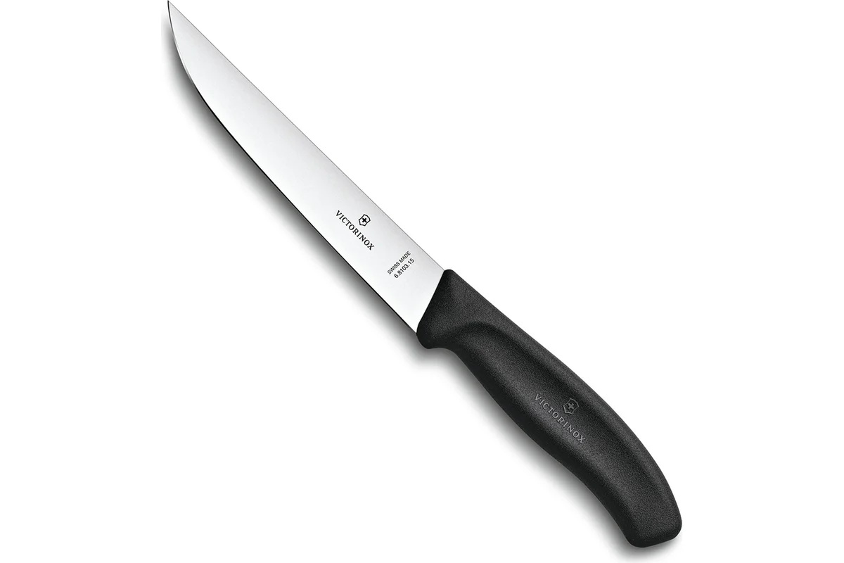 

Нож кухонный Victorinox Swiss Classic, разделочный, 150мм, заточка прямая, стальной, черны, Нож кухонный Victorinox Swiss Classic, разделочный, 150мм, заточка прямая, стальной, черный [6.8103.15b]