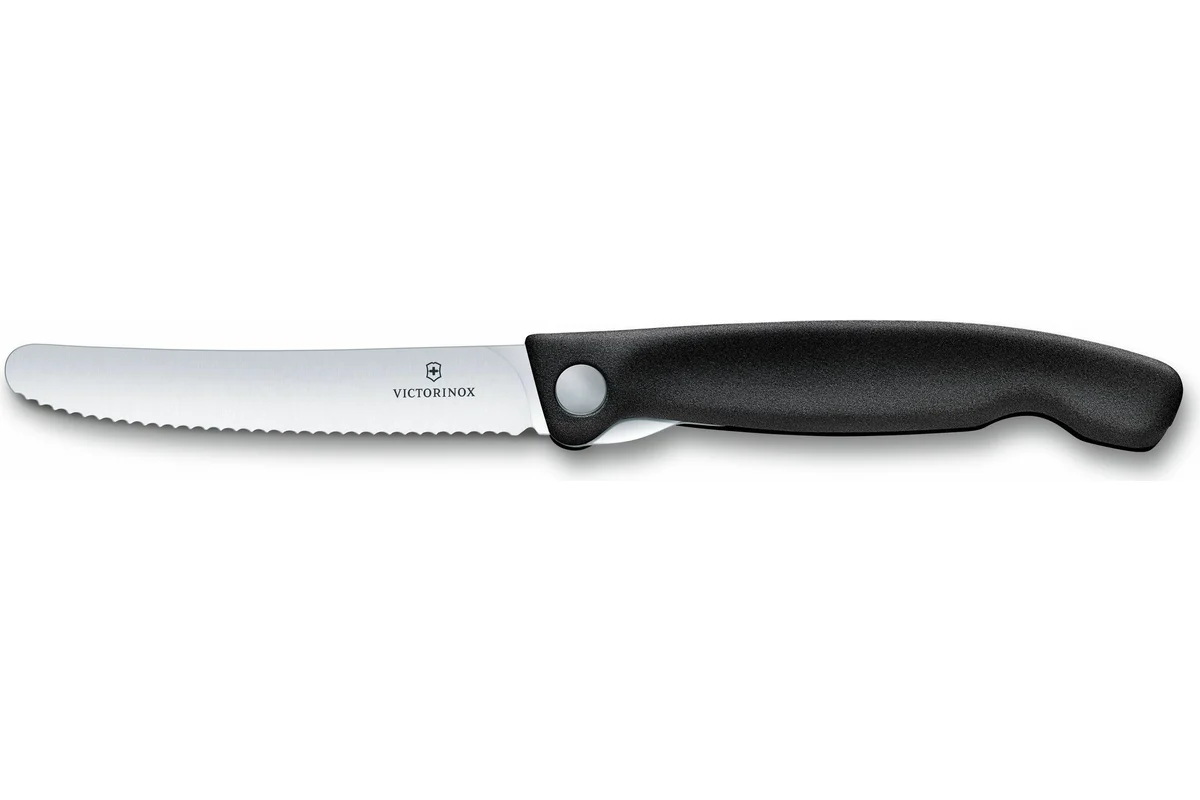 

Нож кухонный Victorinox Swiss Classic, столовый, 110мм, заточка серрейтор, стальной, черны, Нож кухонный Victorinox Swiss Classic, столовый, 110мм, заточка серрейтор, стальной, черный [6.7833]