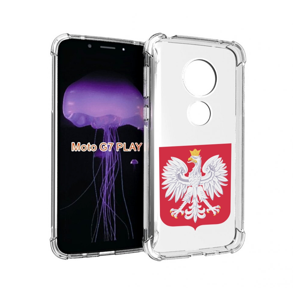 

Чехол MyPads герб-польши для Motorola Moto G7 Play, Прозрачный, Tocco