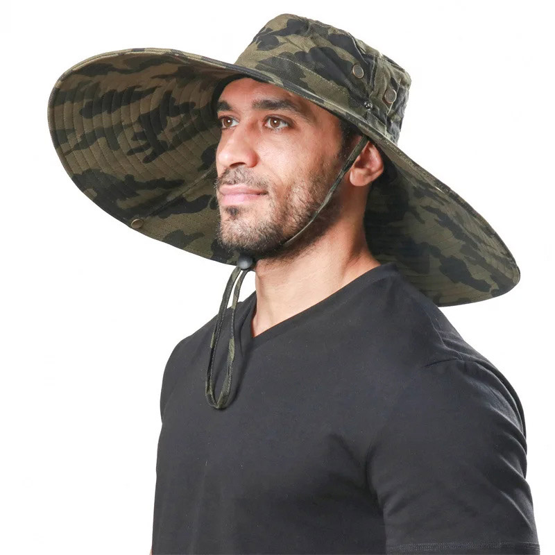 Шляпа унисекс Skully Extra wide Brim green camo, р.55-59