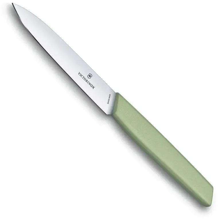 

Нож кухонный Victorinox Swiss Modern, универсальный, 100мм, заточка прямая, стальной, зеле, Нож кухонный Victorinox Swiss Modern, универсальный, 100мм, заточка прямая, стальной, зеленый [6.9006.1042]