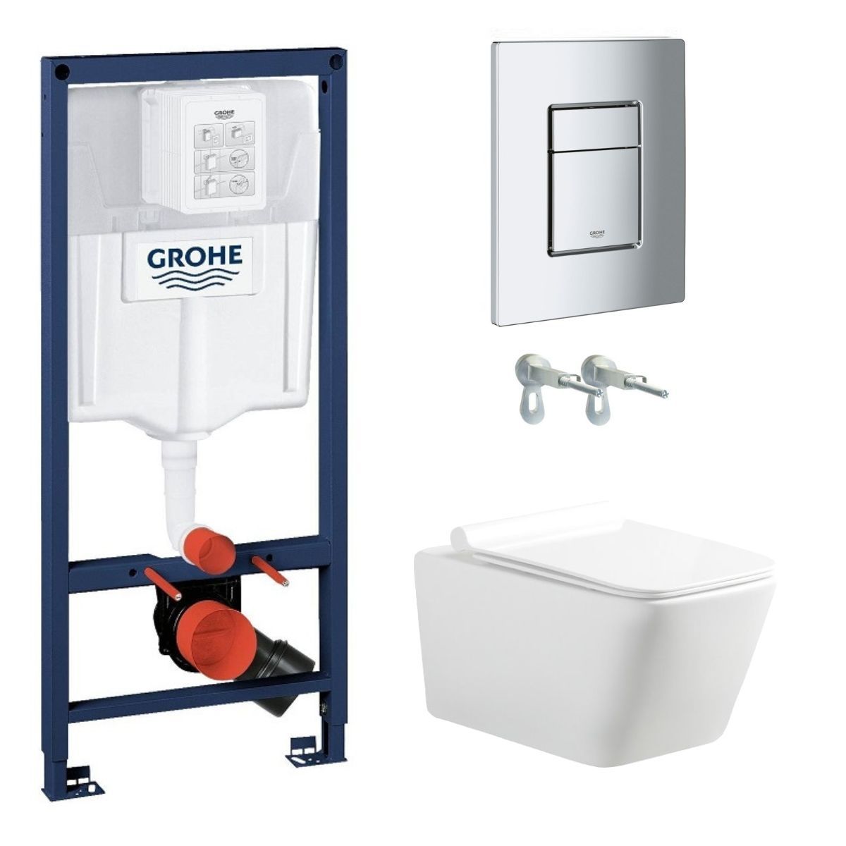 фото Инсталляция grohe rapid sl с подвесным унитазом logan