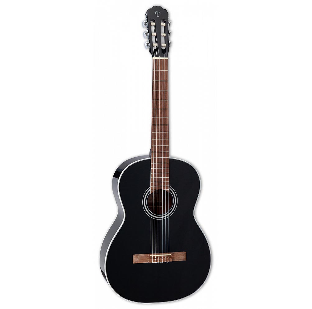 Takamine GC2 BLK классическая гитара, цвет - чёрный, материал верхей деки - ель, материал