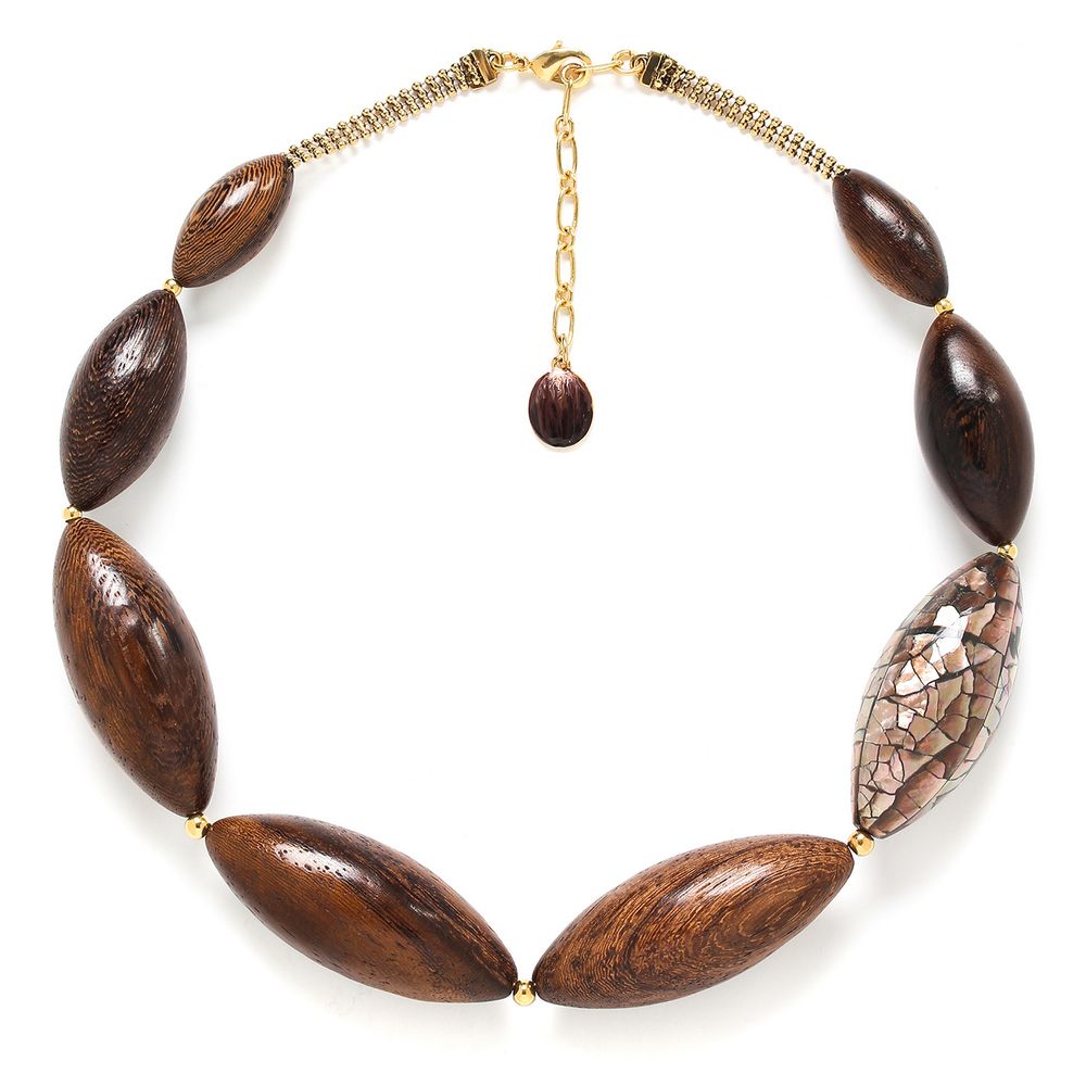 

Колье из бижутерного сплава с перламутром 46 см Nature Bijoux NB23.1-15-42620, NB23.1-15-42620