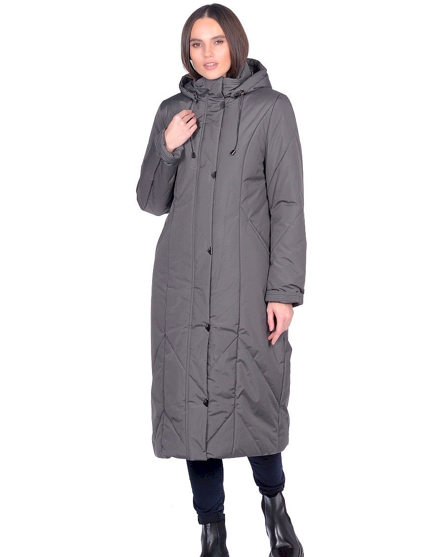Пальто женское Maritta 24-3001-10 серое 42 EU