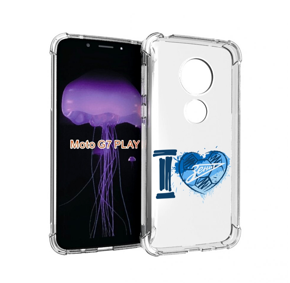 

Чехол MyPads ФК я люблю зенит для Motorola Moto G7 Play, Прозрачный, Tocco
