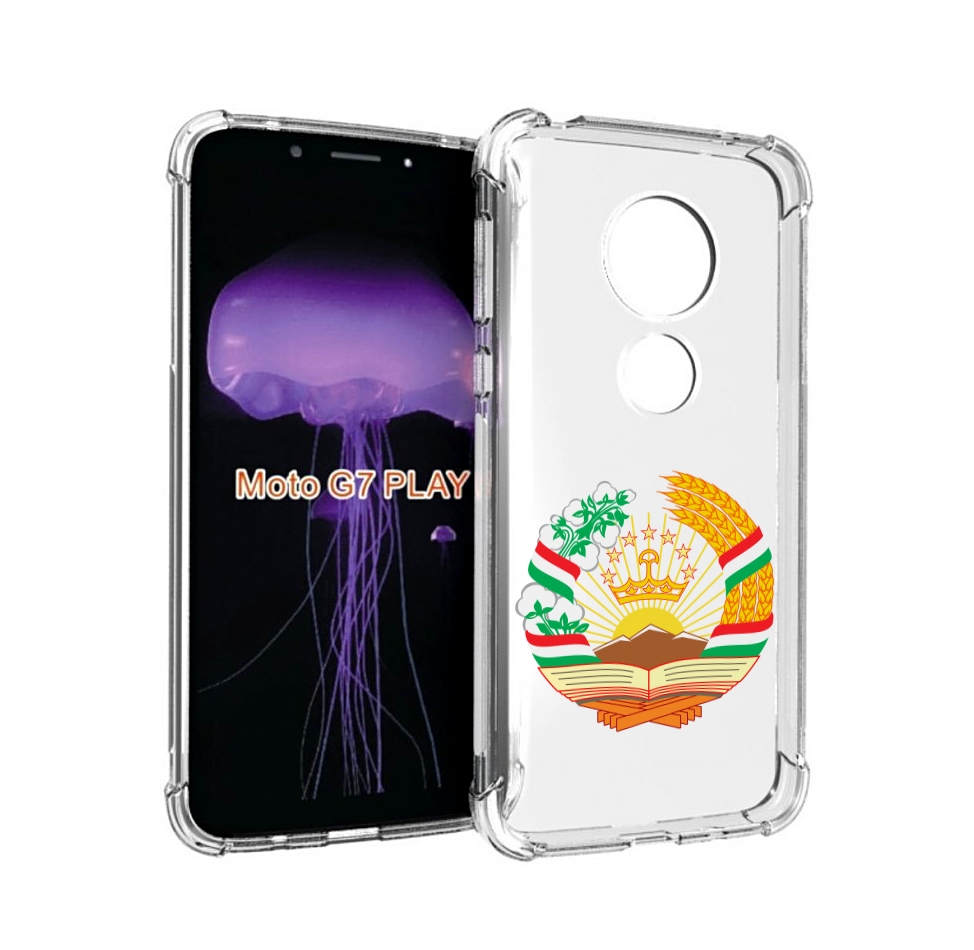 

Чехол MyPads герб-таджикистана для Motorola Moto G7 Play, Прозрачный, Tocco