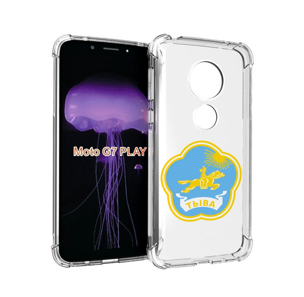 

Чехол MyPads герб-тыва-кызыл для Motorola Moto G7 Play, Прозрачный, Tocco