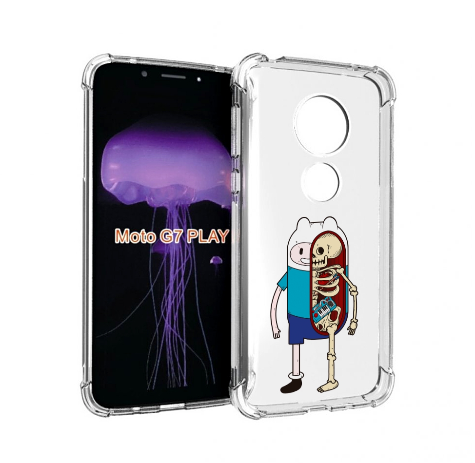 

Чехол MyPads Финн скелет для Motorola Moto G7 Play, Прозрачный, Tocco