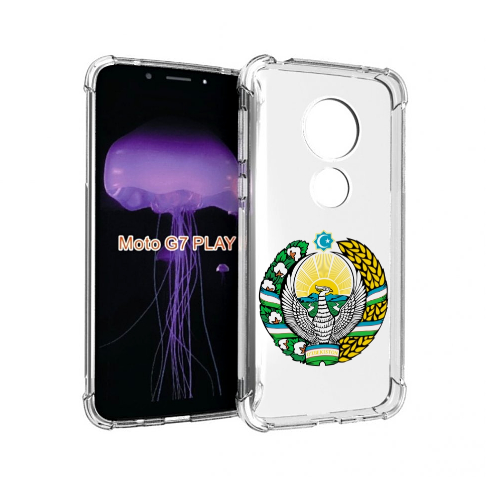 

Чехол MyPads герб-узбекистана для Motorola Moto G7 Play, Прозрачный, Tocco