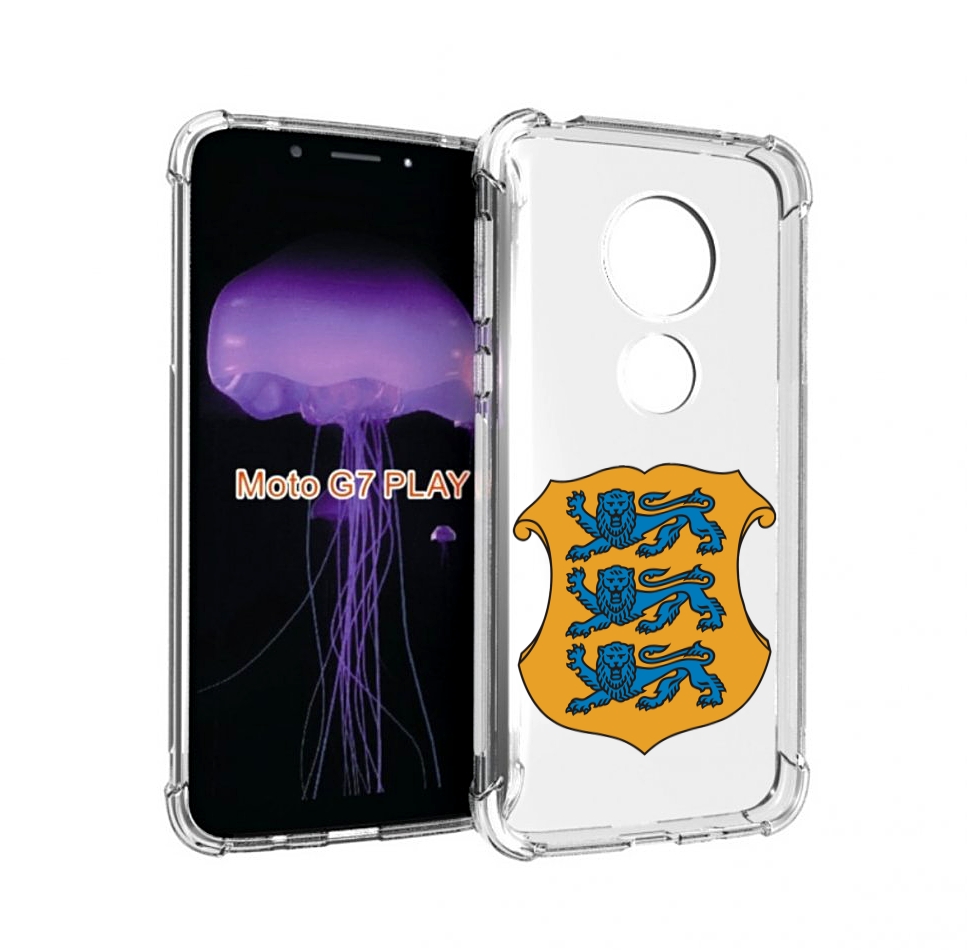 

Чехол MyPads герб-эстонии для Motorola Moto G7 Play, Прозрачный, Tocco