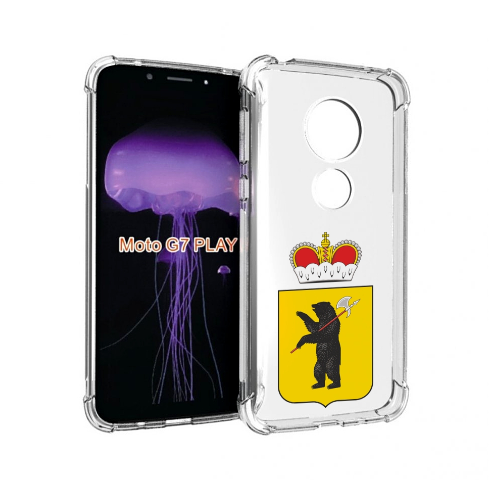 

Чехол MyPads герб-ярославская-область для Motorola Moto G7 Play, Прозрачный, Tocco