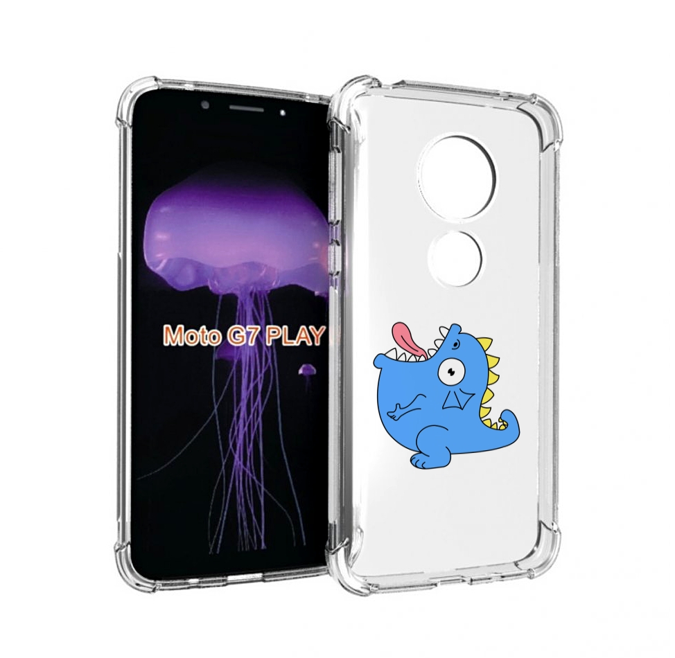 

Чехол MyPads голубая-рыбка для Motorola Moto G7 Play, Прозрачный, Tocco