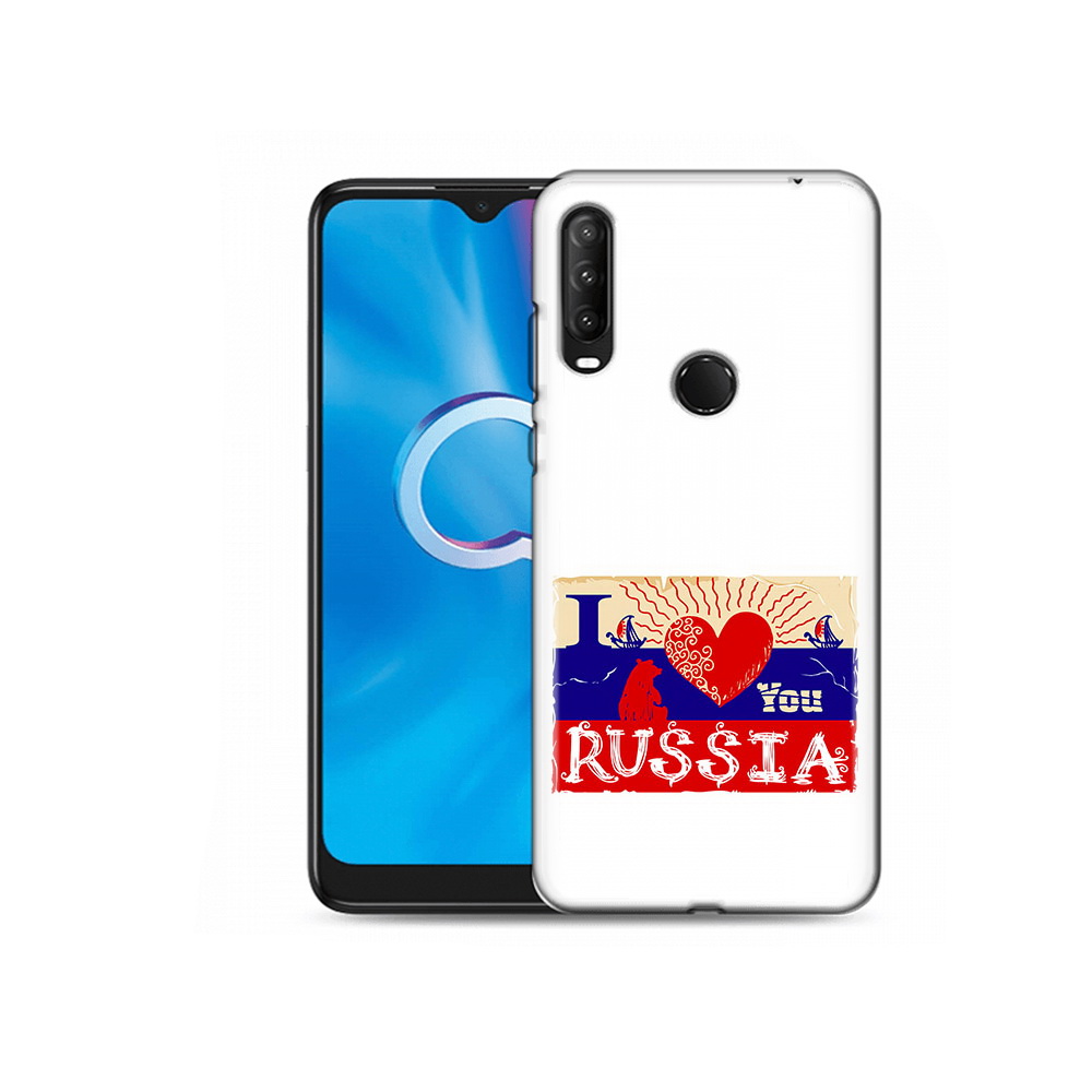 

Чехол MyPads Tocco для Alcatel 1SE (2020) 5030D Люблю Россию (PT152068.668.112), Прозрачный, Tocco