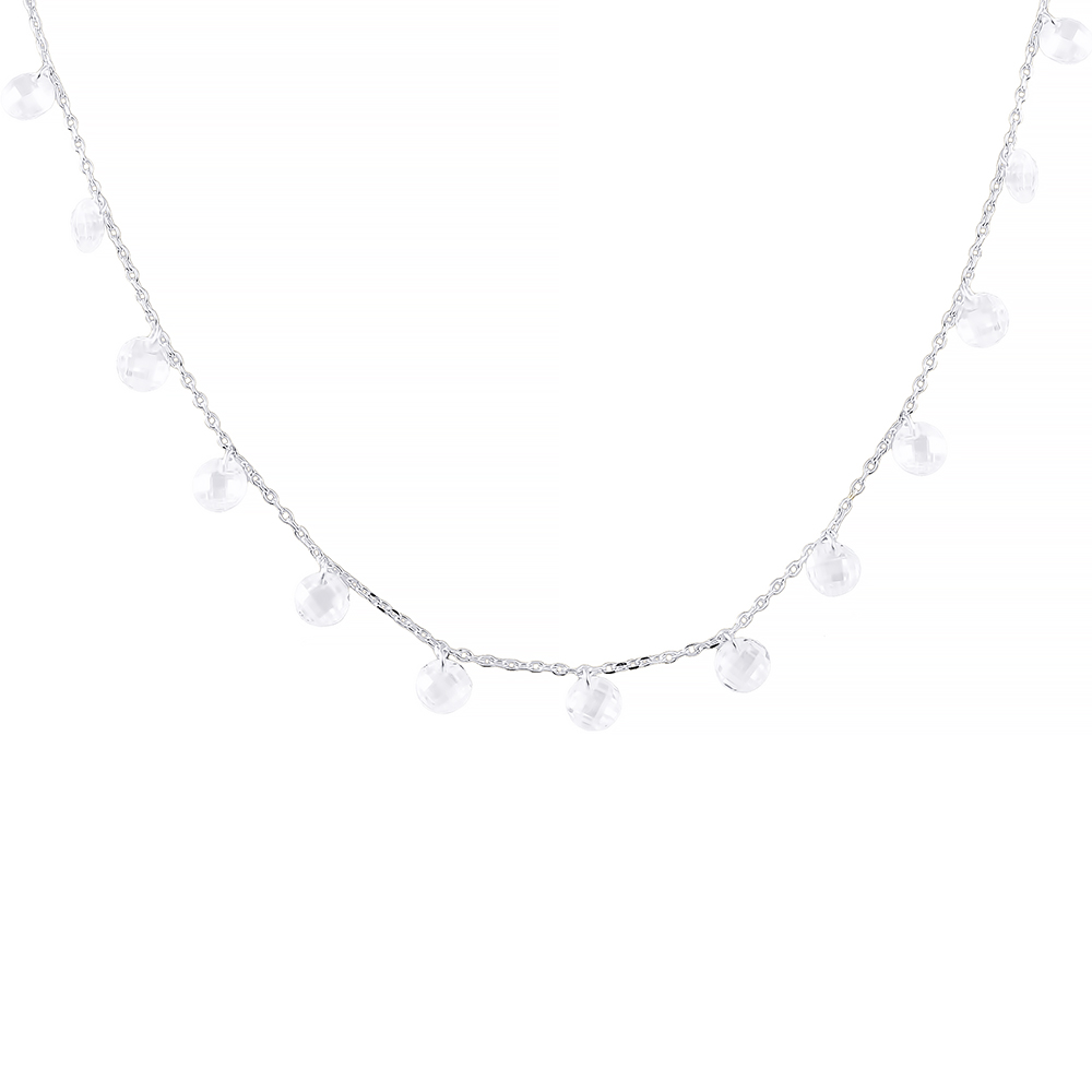 

Ожерелье из серебра 40 см Element47 yl-01644_KL_001_WG, фианит, yl-01644_KL_001_WG