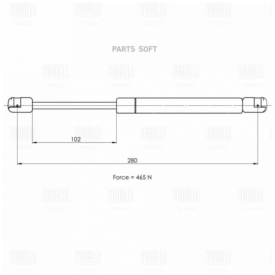 

Упор Газовый (Амортизатор) Крышки Багажника Trialli Gs 1013 Trialli арт. GS 1013