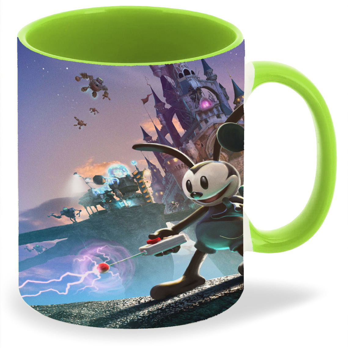 

Кружка салатовая CoolPodarok disney epic mickey 2 the power of two Микки Маус Кисть