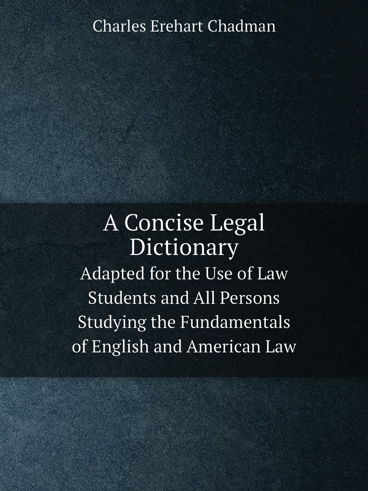 

A Concise Legal Dictionary