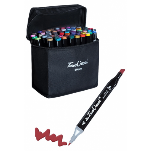 Набор маркеров Touch cool 60 цветов (Черный)