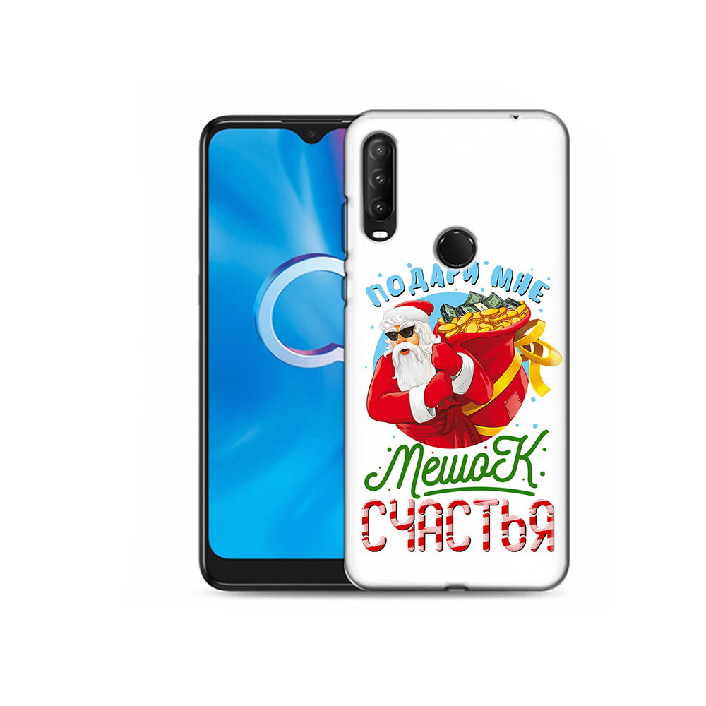 

Чехол MyPads Tocco для Alcatel 1SE (2020) 5030D Подарите мне мешок денег, Прозрачный, Tocco