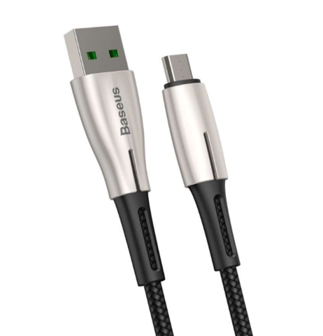 Кабель Baseus Waterdrop Cable Micro-USB 4A 0.5m Черный CAMRD-A01