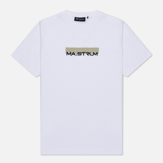 

Мужская футболка MA.Strum Logo Block Print белый, Размер L, Logo Block Print
