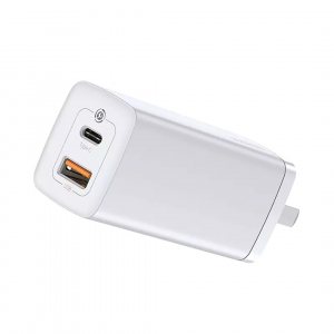фото Сетевое зарядное устройство xiaomi baseus gan mini quick charger c+u 45w ch white
