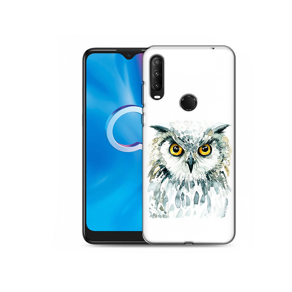 

Чехол MyPads Tocco для Alcatel 1SE (2020) 5030D Серьезная сова (PT152068.668.156), Прозрачный, Tocco