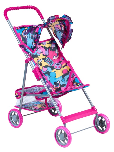 Детская игрушечная прогулочная коляска-трость Buggy Boom для кукол Mixy 8008-M2009