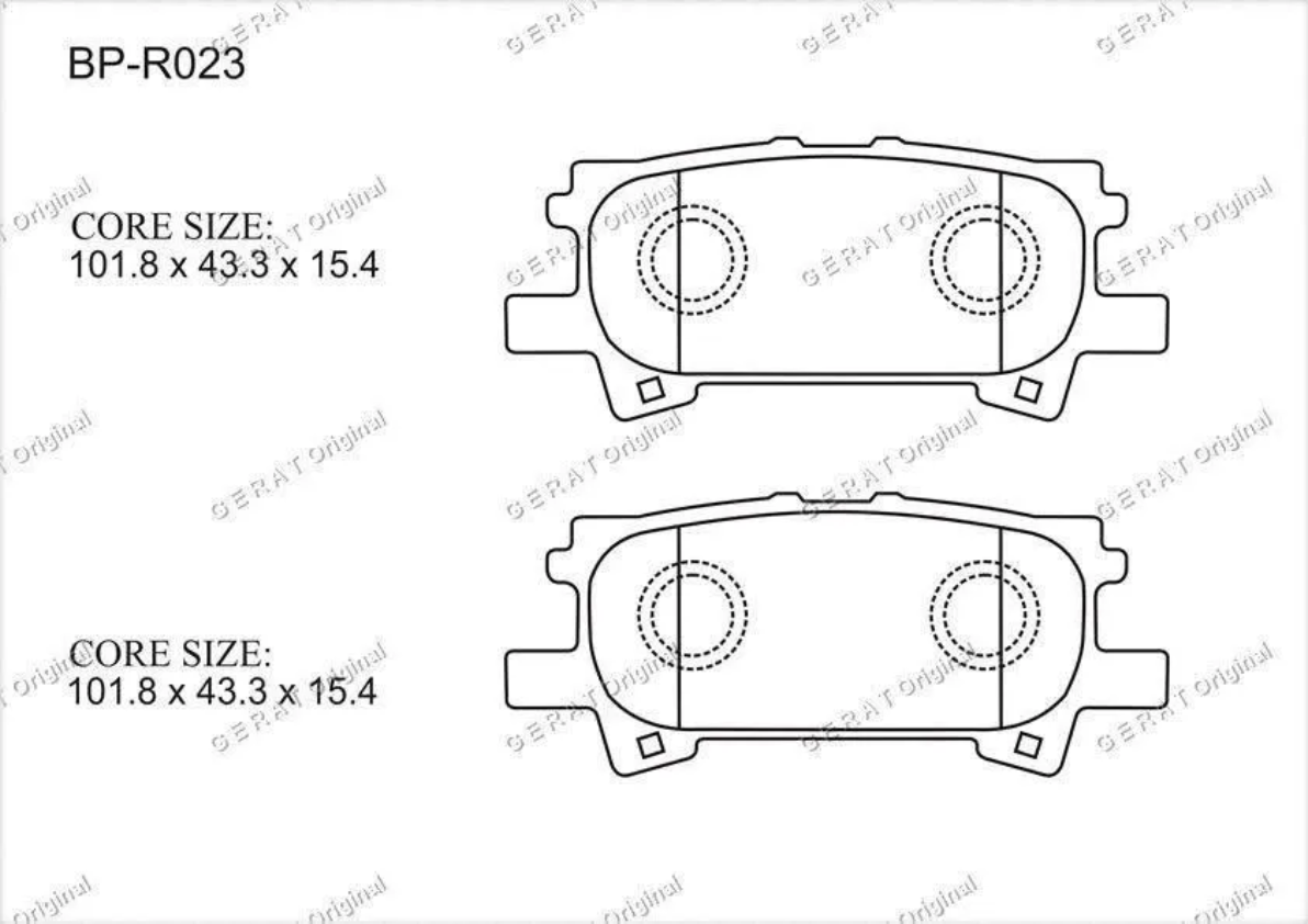 

Томозные колодки BP-R023