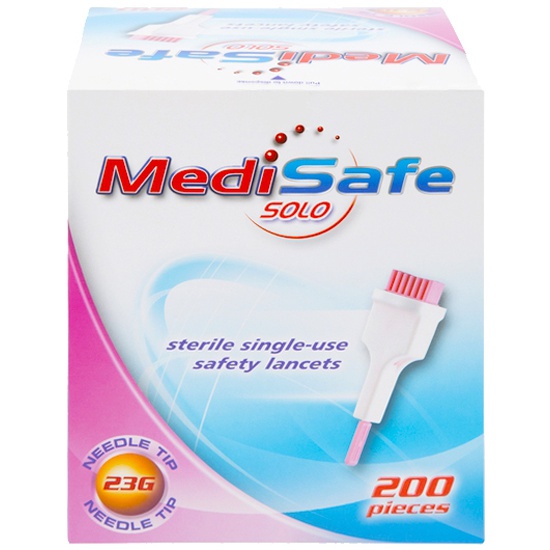 

Ланцет автомат MediSafe Solo 23G 2,0 мм, д/капил.забора крови, Solo