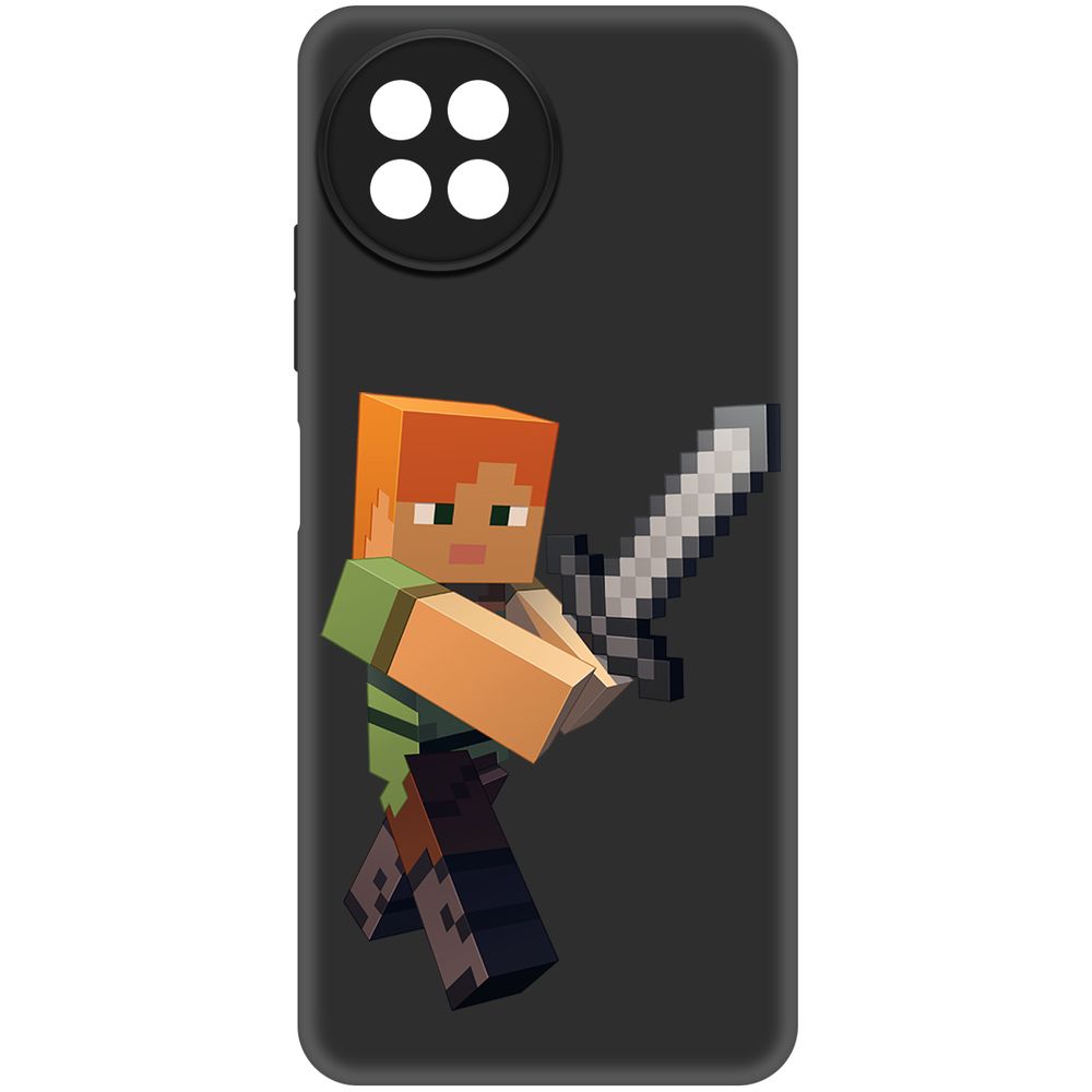 

Чехол-накладка Krutoff Soft Case Minecraft-Алекс для ITEL S23 черный