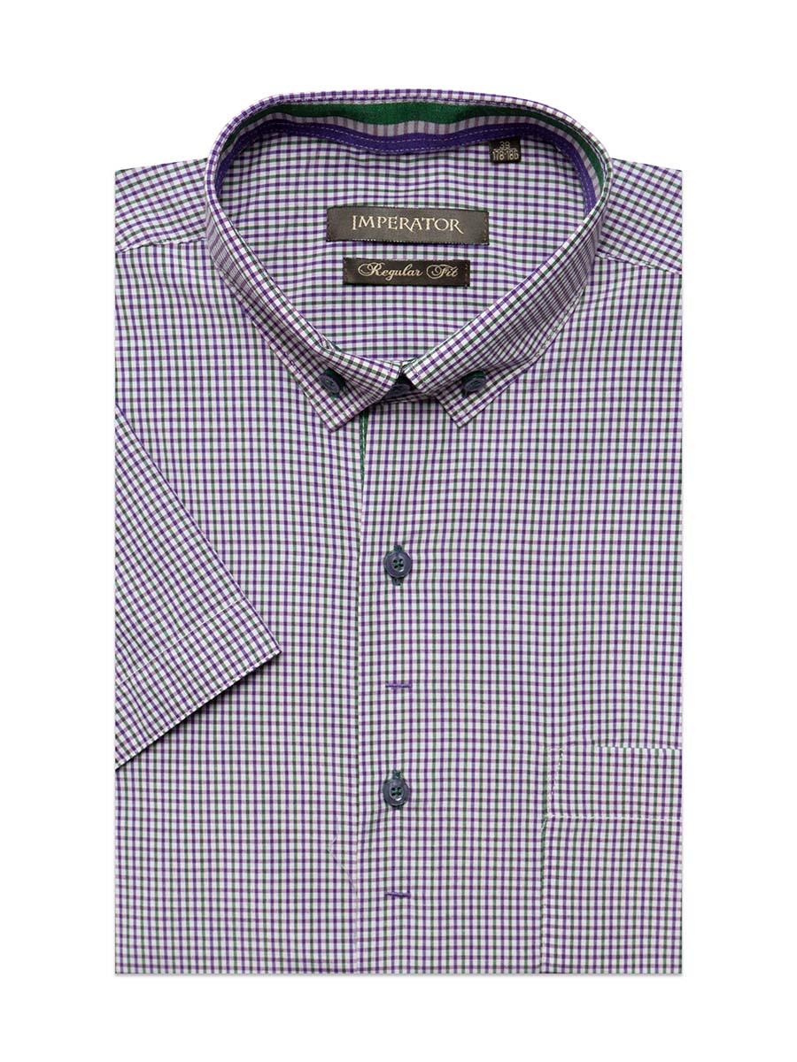 

Рубашка мужская Imperator Florence 1-K фиолетовая 44/170-178, Фиолетовый, Florence 1-K