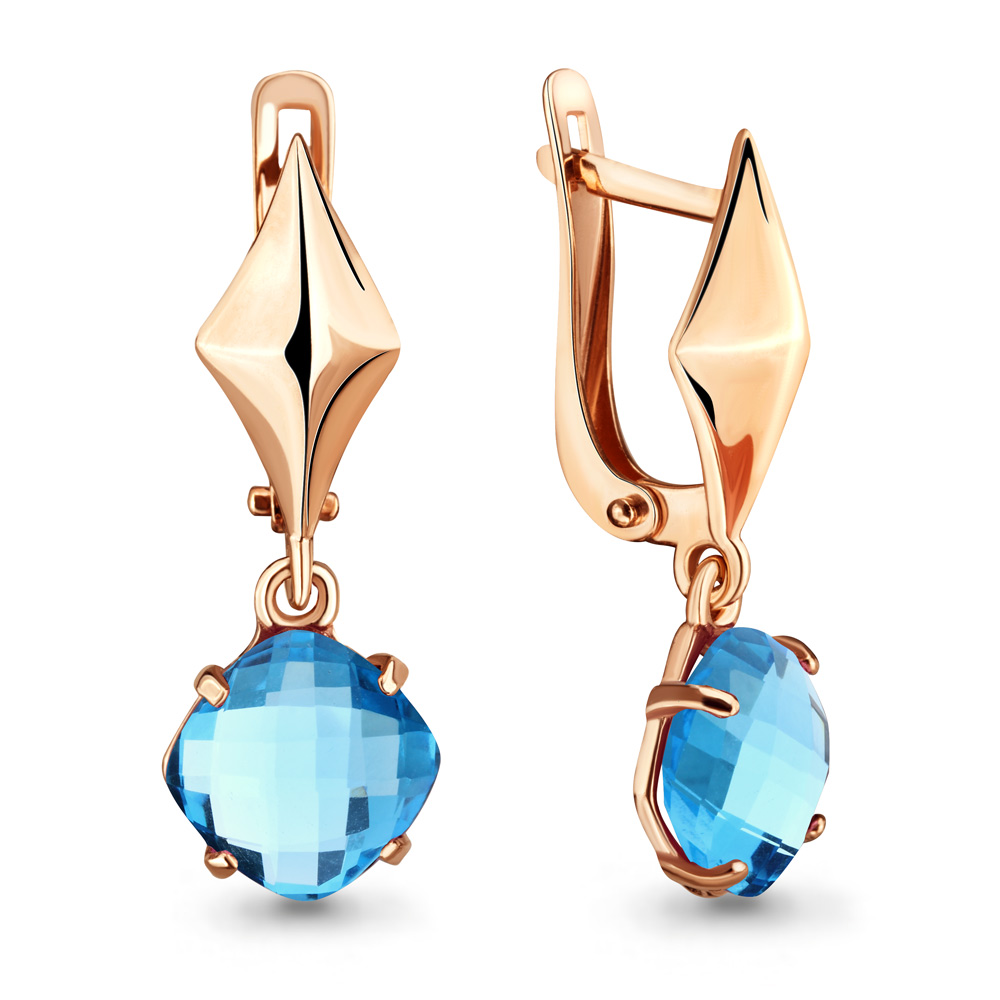 

Серьги из серебра с топазом Aquamarine 4707392_925_з, 4707392_925_з