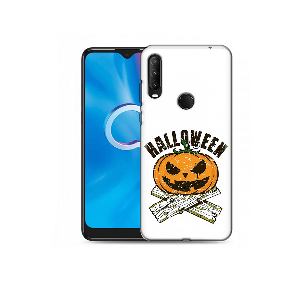 

Чехол MyPads Tocco для Alcatel 1SE (2020) 5030D Хэллоуин доски тыква (PT152068.668.194), Прозрачный, Tocco