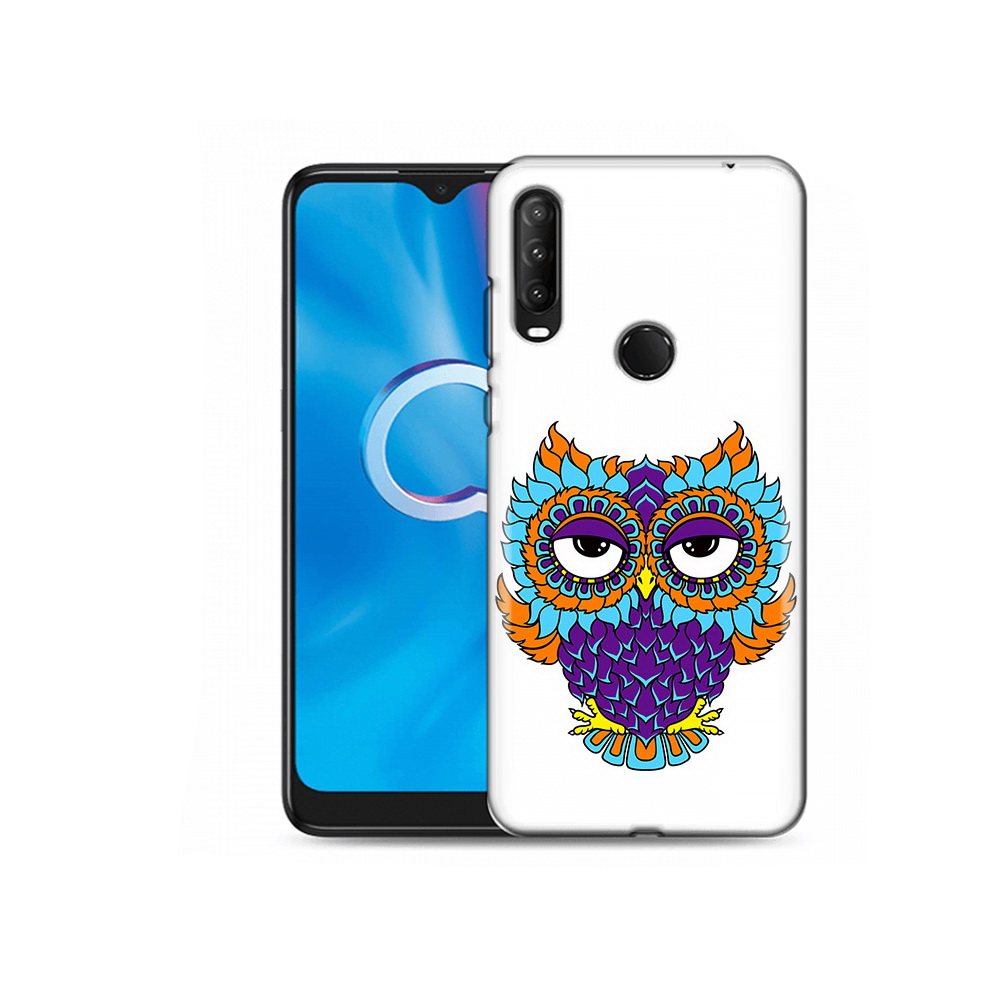 

Чехол MyPads Tocco для Alcatel 1SE (2020) 5030D Цветная сова (PT152068.668.198), Прозрачный, Tocco