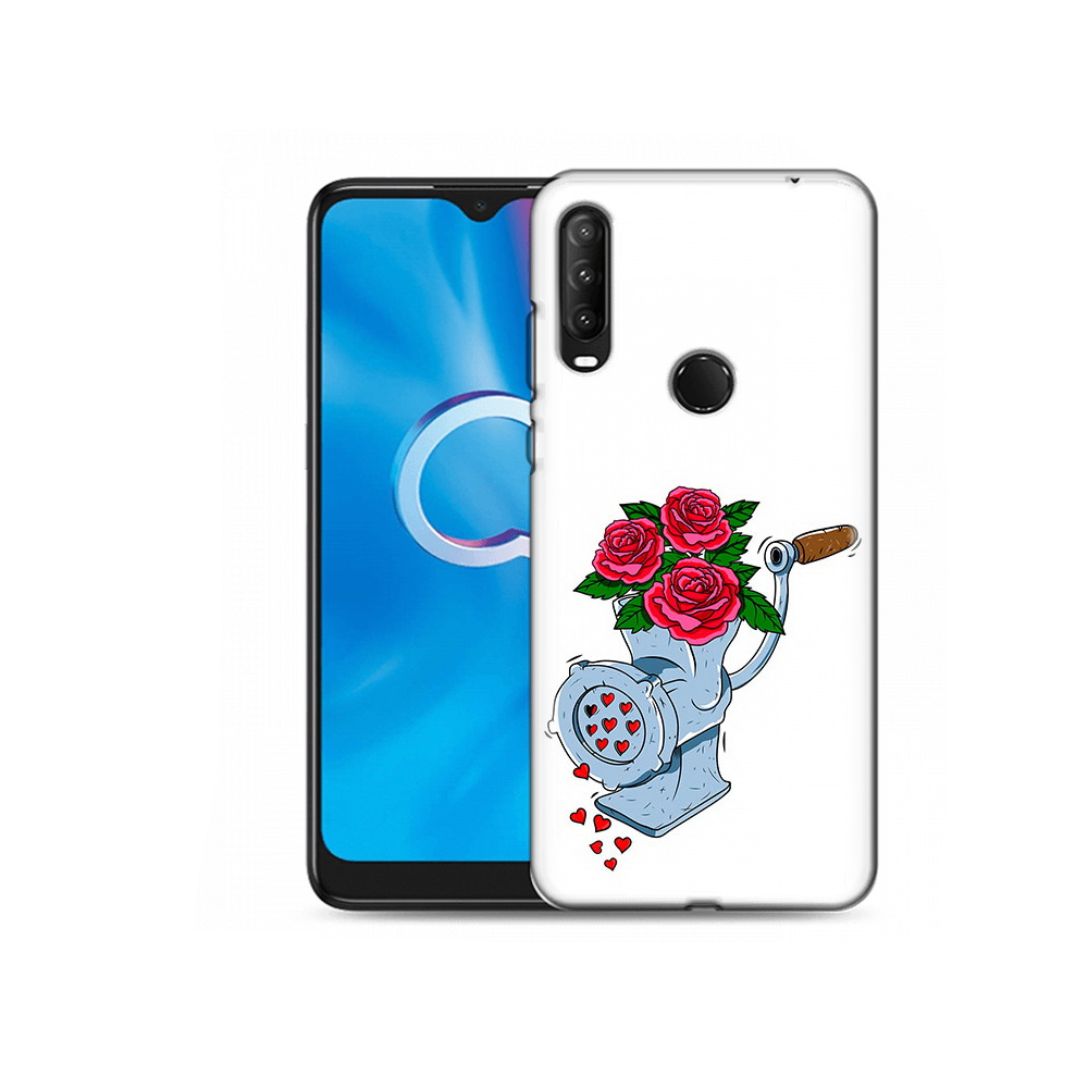 

Чехол MyPads Tocco для Alcatel 1SE (2020) 5030D Цветочные сердца (PT152068.668.199), Прозрачный, Tocco