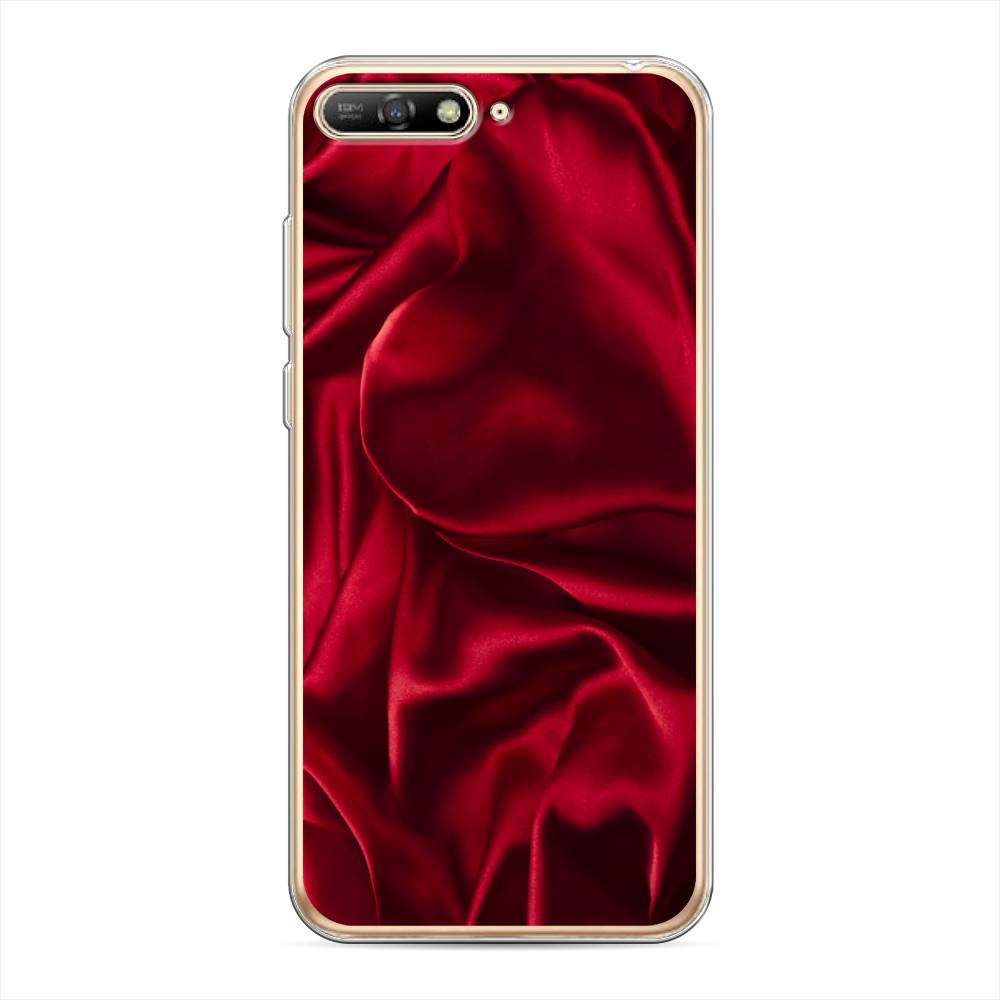 

Чехол Awog на Huawei Y6 2018 "Текстура красный шелк", 67850-3