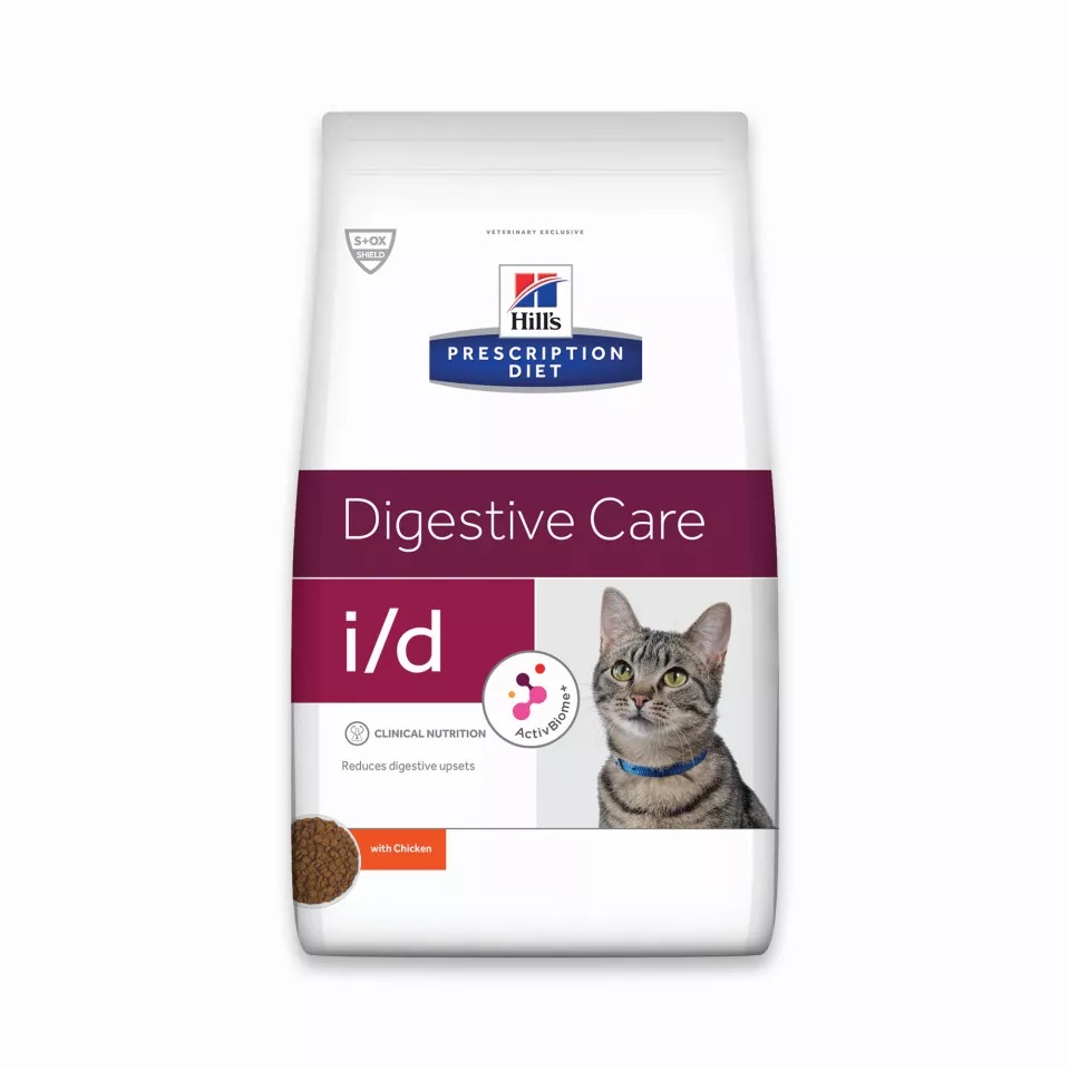 фото Сухой корм для кошек hill's prescription diet i/d digestive care, курица, 5кг
