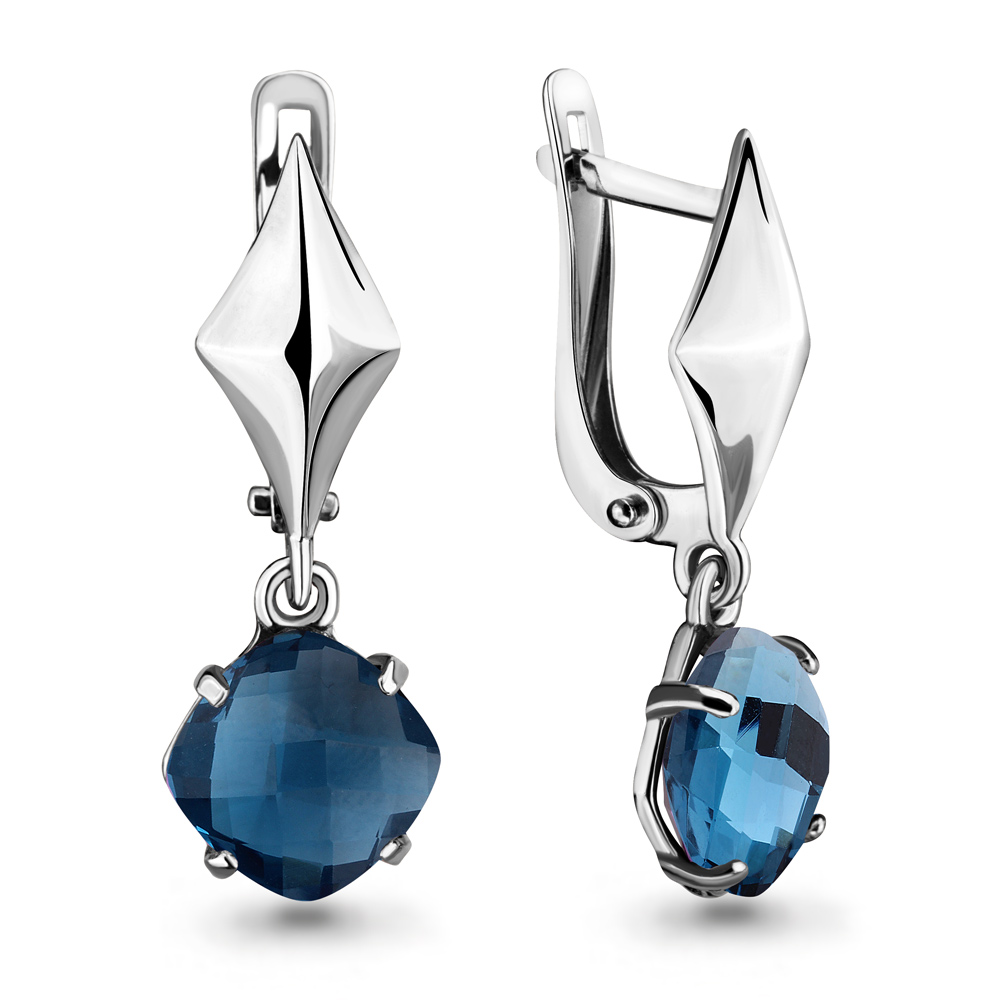 

Серьги из серебра с топазом Aquamarine 4707393_925_р, 4707393_925_р