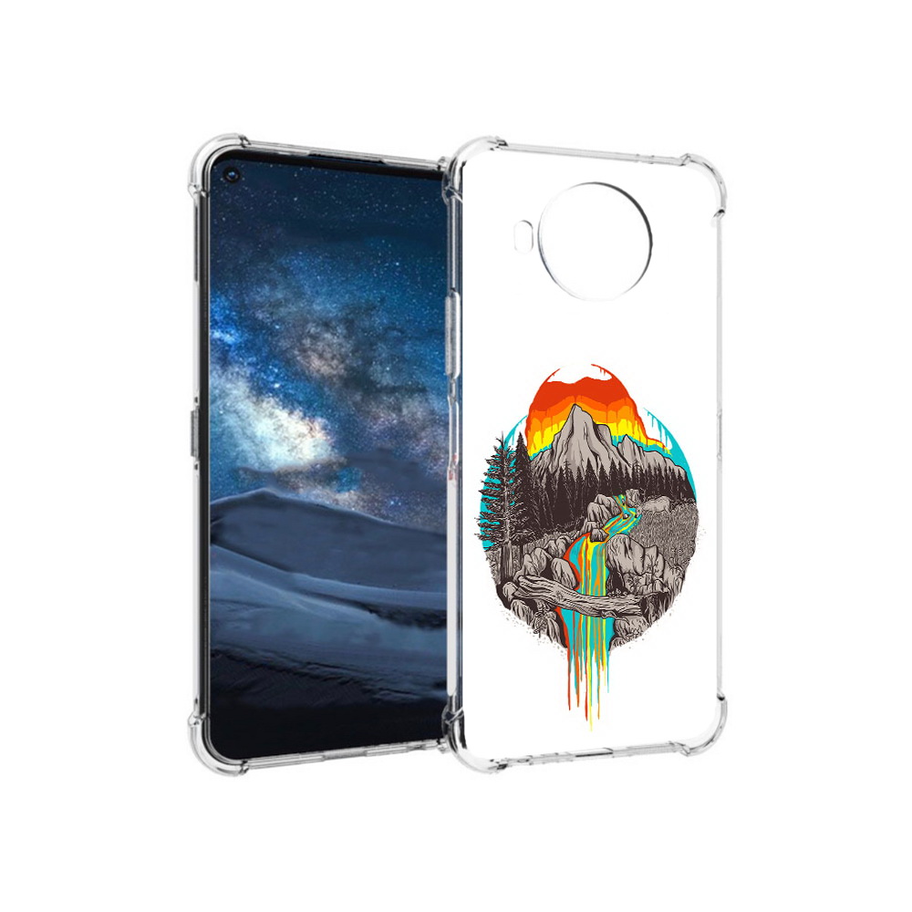 

Чехол MyPads Tocco для Nokia 8.3 Радужный водопад (PT227053.110.144), Прозрачный, Tocco